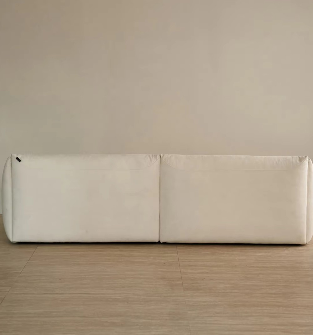 Back view of custom fabric sofa LSF6001 solid wood frame Back view of custom fabric sofa LSF6001 solid wood frame