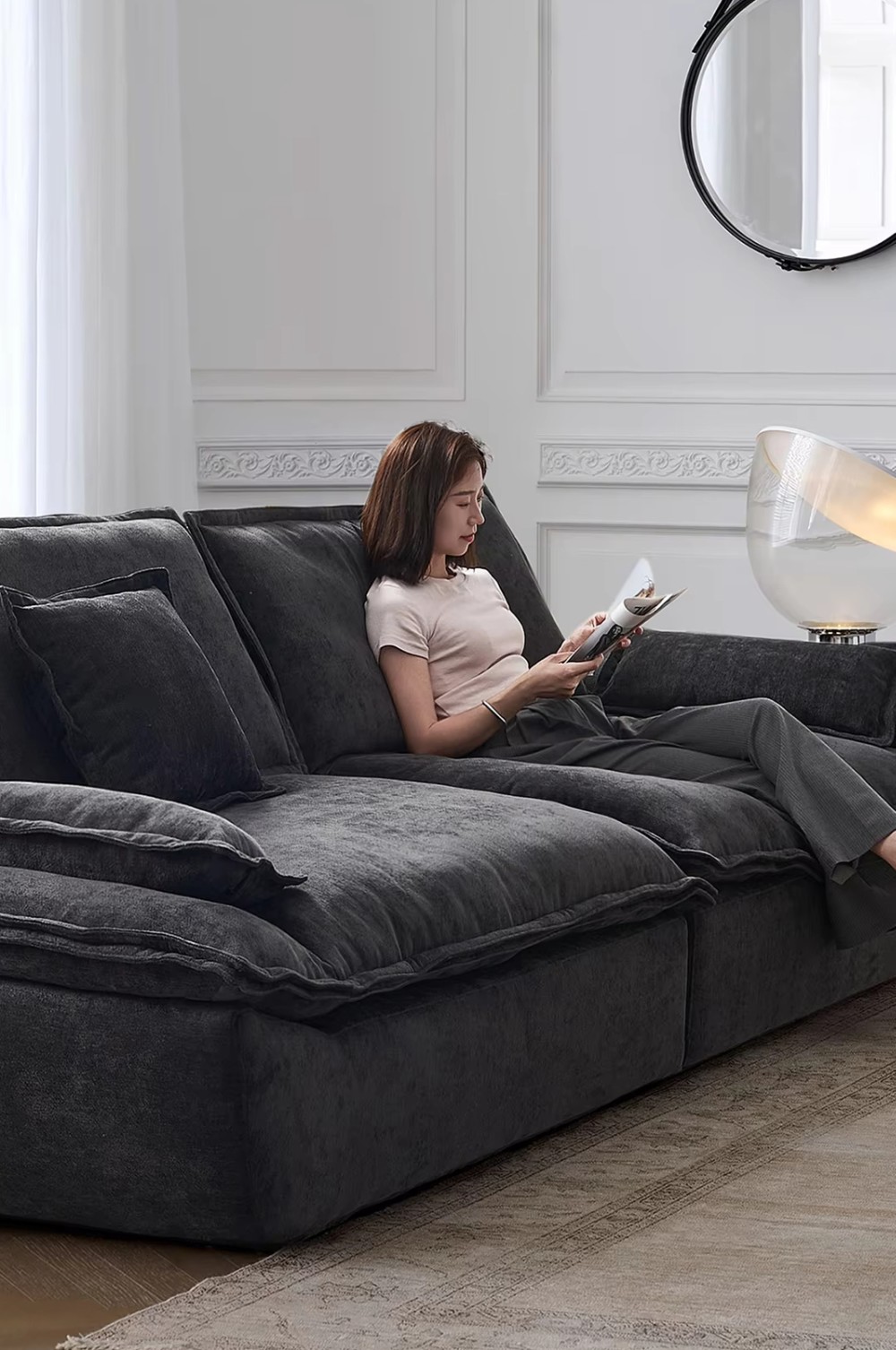 Designer selected high quality fabric for sofa LSF6006 Designer selected high quality fabric for sofa LSF6006