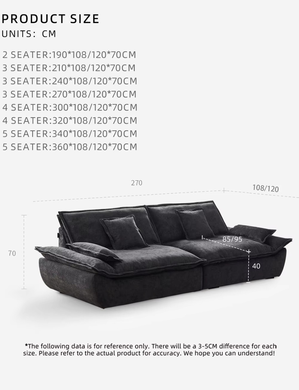 Close-up view of custom hotel fabric sofa LSF6001 size Close-up view of custom hotel fabric sofa LSF6001 size