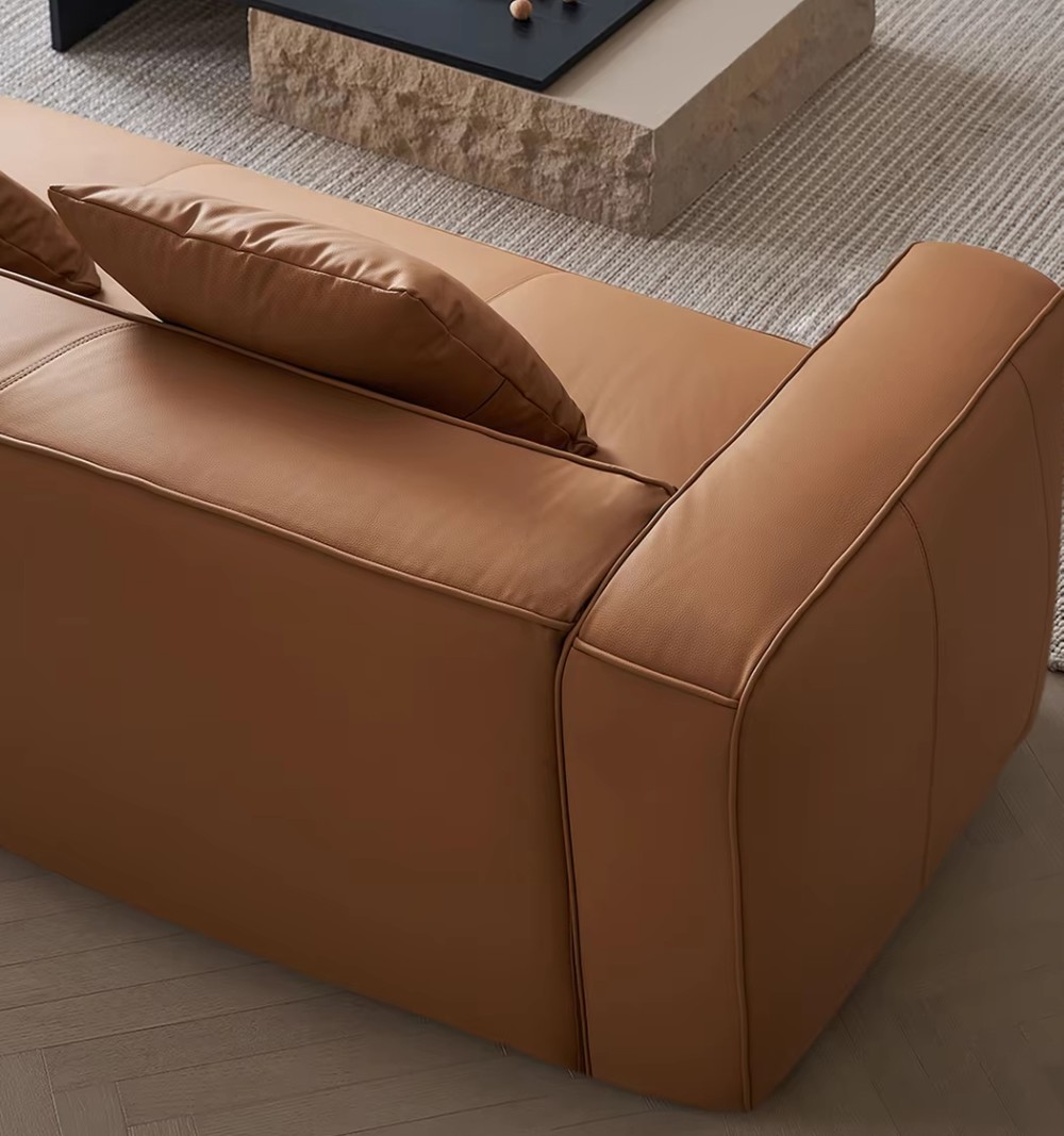 Back view of custom fabric sofa LSF6008 solid wood frame Back view of custom fabric sofa LSF6008 solid wood frame