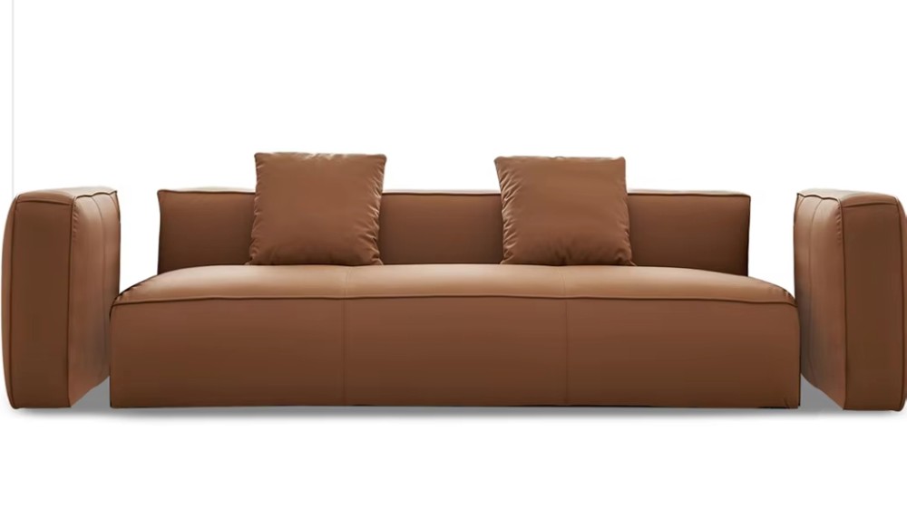 Front view of custom fabric sofa LSF6008 for hotel project Front view of custom fabric sofa LSF6008 for hotel project