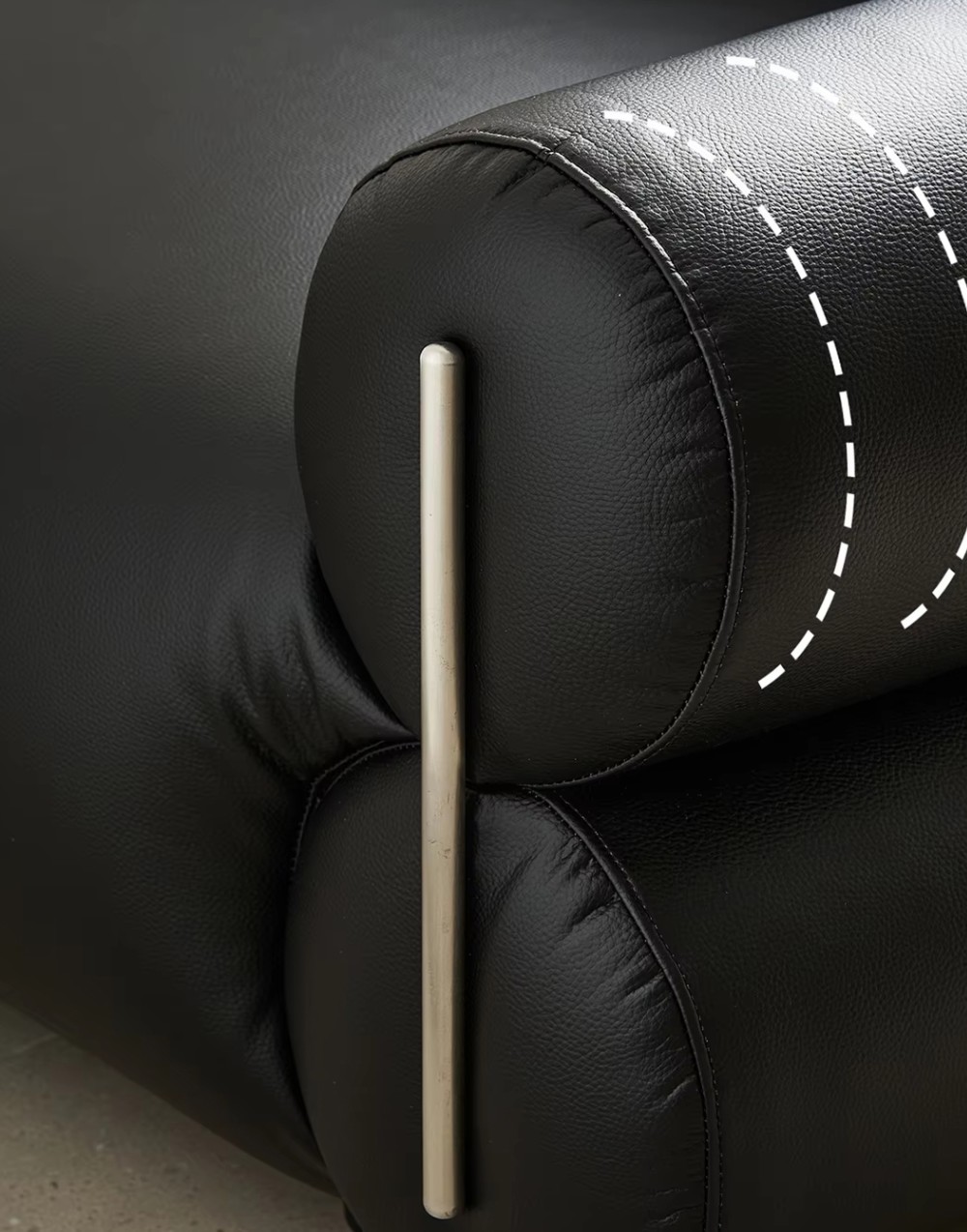 Close-up view of custom hotel fabric sofa LSF6009 cushion Close-up view of custom hotel fabric sofa LSF6009 cushion