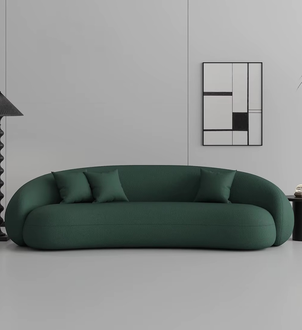 Custom fabric sofa LSF6019 in hotel lounge seating area Custom fabric sofa LSF6019 in hotel lounge seating area