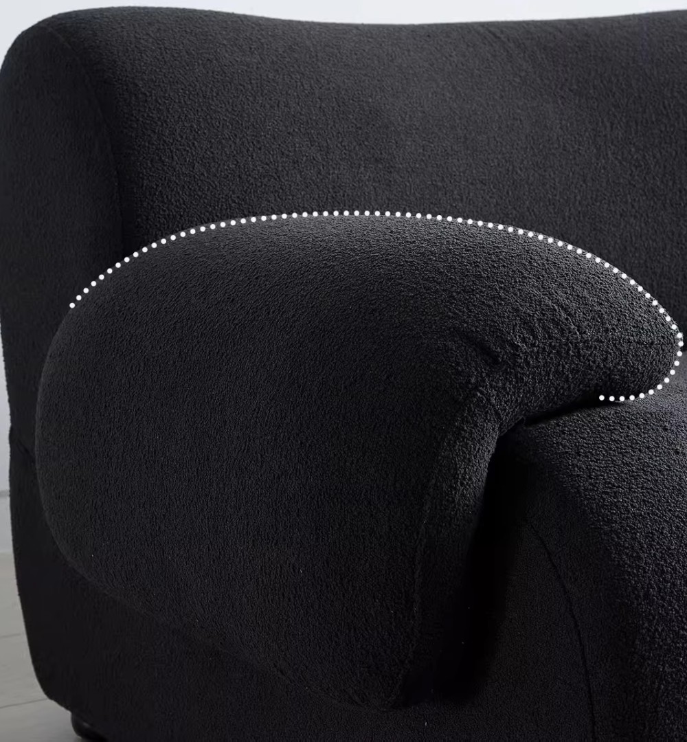 Close-up view of custom hotel fabric sofa LSF6020 cushion Close-up view of custom hotel fabric sofa LSF6020 cushion