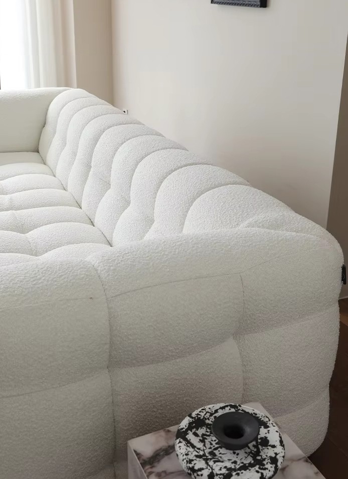 Right side view of custom fabric sofa LSF6028 for hospitality project Right side view of custom fabric sofa LSF6028 for hospitality project