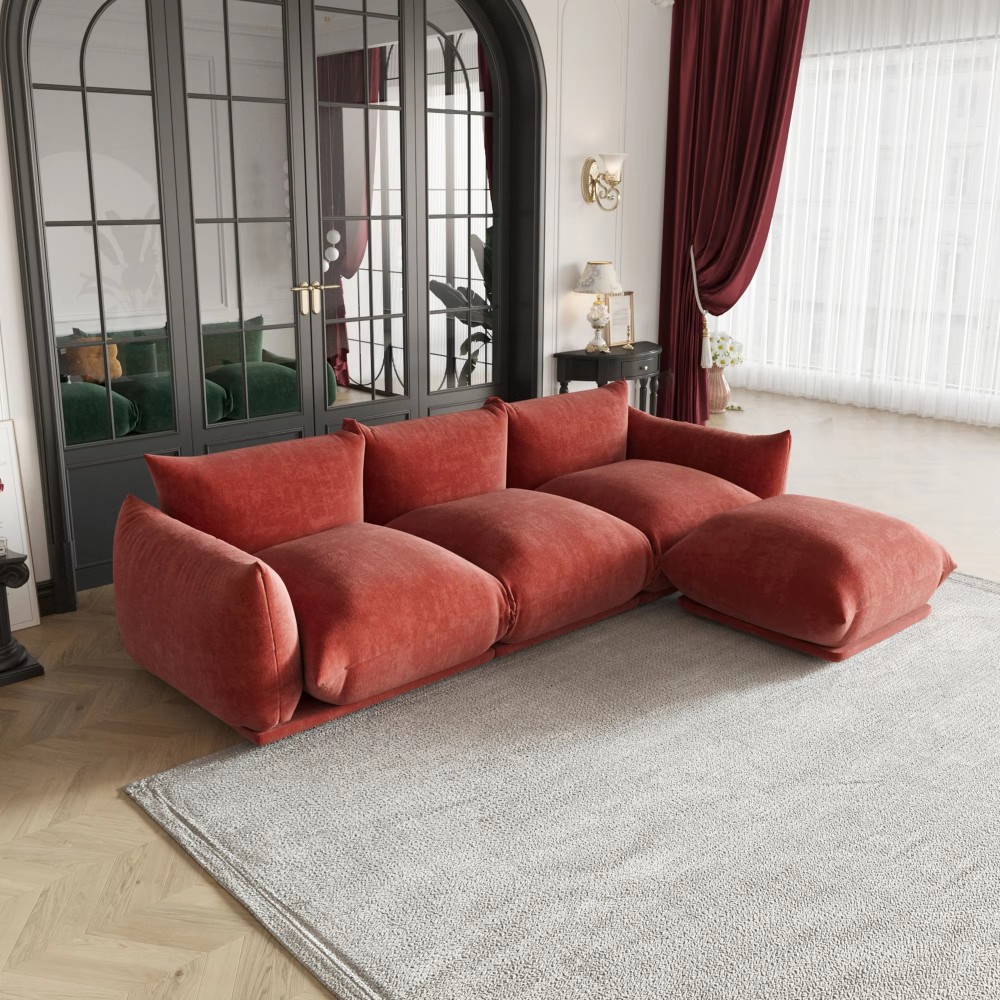 Custom fabric sofa LSF6044 for hotel lobby project Custom fabric sofa LSF6044 for hotel lobby project