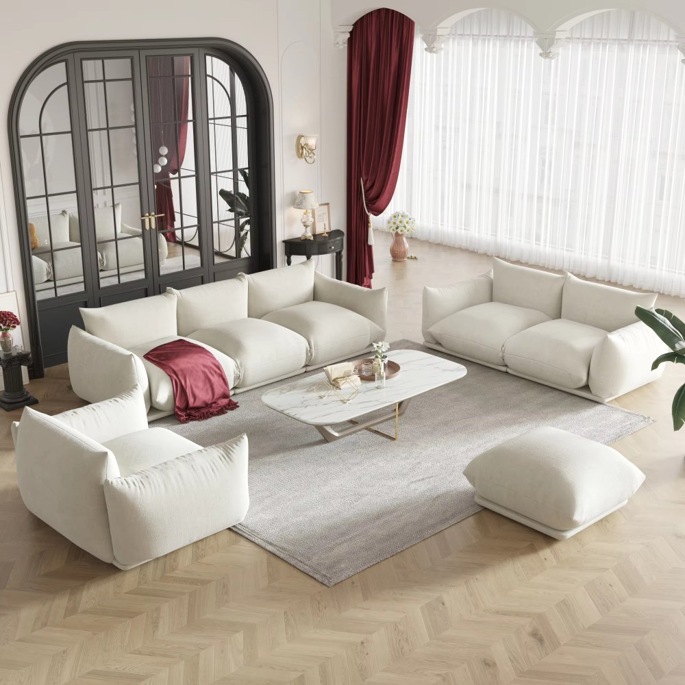 Fabric sofa LSF6044 for resort lobby interior decoration Fabric sofa LSF6044 for resort lobby interior decoration