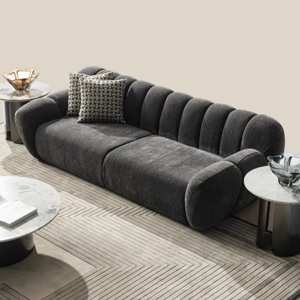 Right side view of custom fabric sofa LSF6049 for hospitality project Right side view of custom fabric sofa LSF6049 for hospitality project