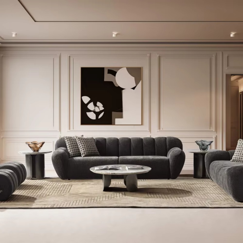 Custom fabric sofa LSF6049 for hotel lobby project Custom fabric sofa LSF6049 for hotel lobby project