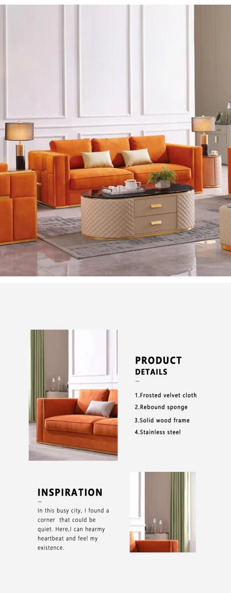Custom fabric sofa LSF6051 for hotel lobby project Custom fabric sofa LSF6051 for hotel lobby project