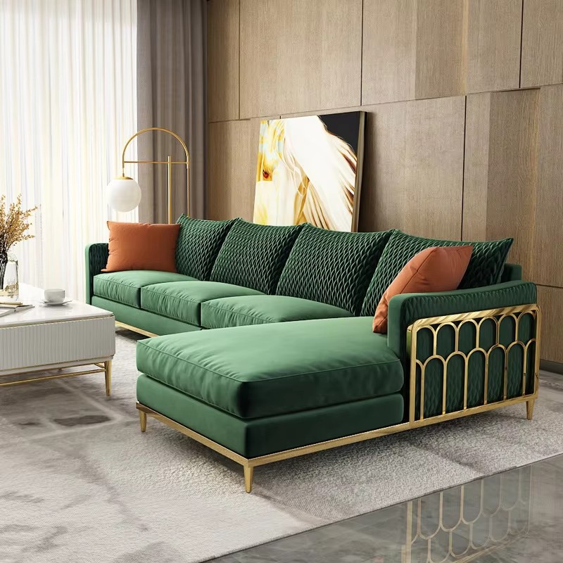Custom fabric sofa LSF6052 for hotel lobby project Custom fabric sofa LSF6052 for hotel lobby project