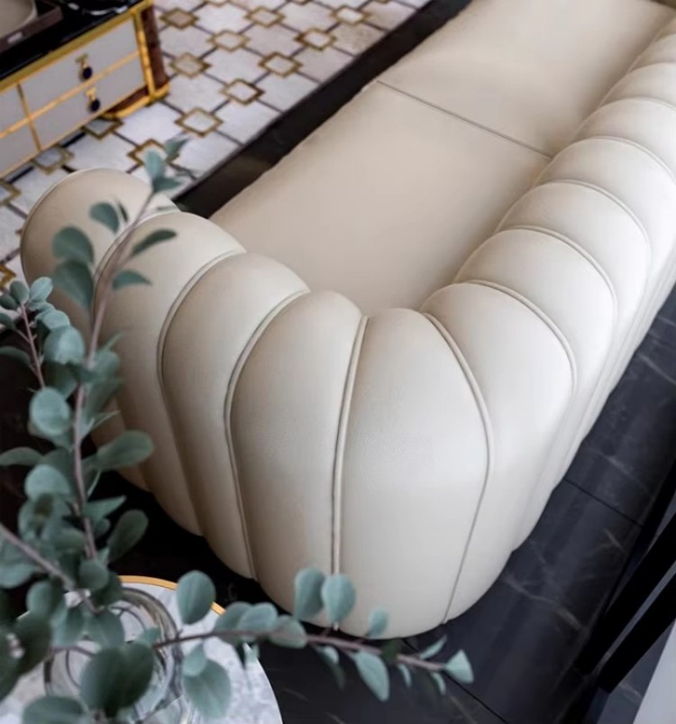 Custom fabric sofa LSF6057 in hotel lobby interior scene Custom fabric sofa LSF6057 in hotel lobby interior scene