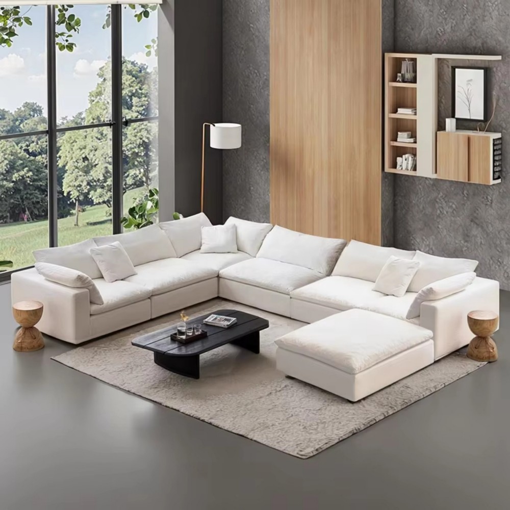LSF6063 custom fabric sofa in commercial interior showroom LSF6063 custom fabric sofa in commercial interior showroom